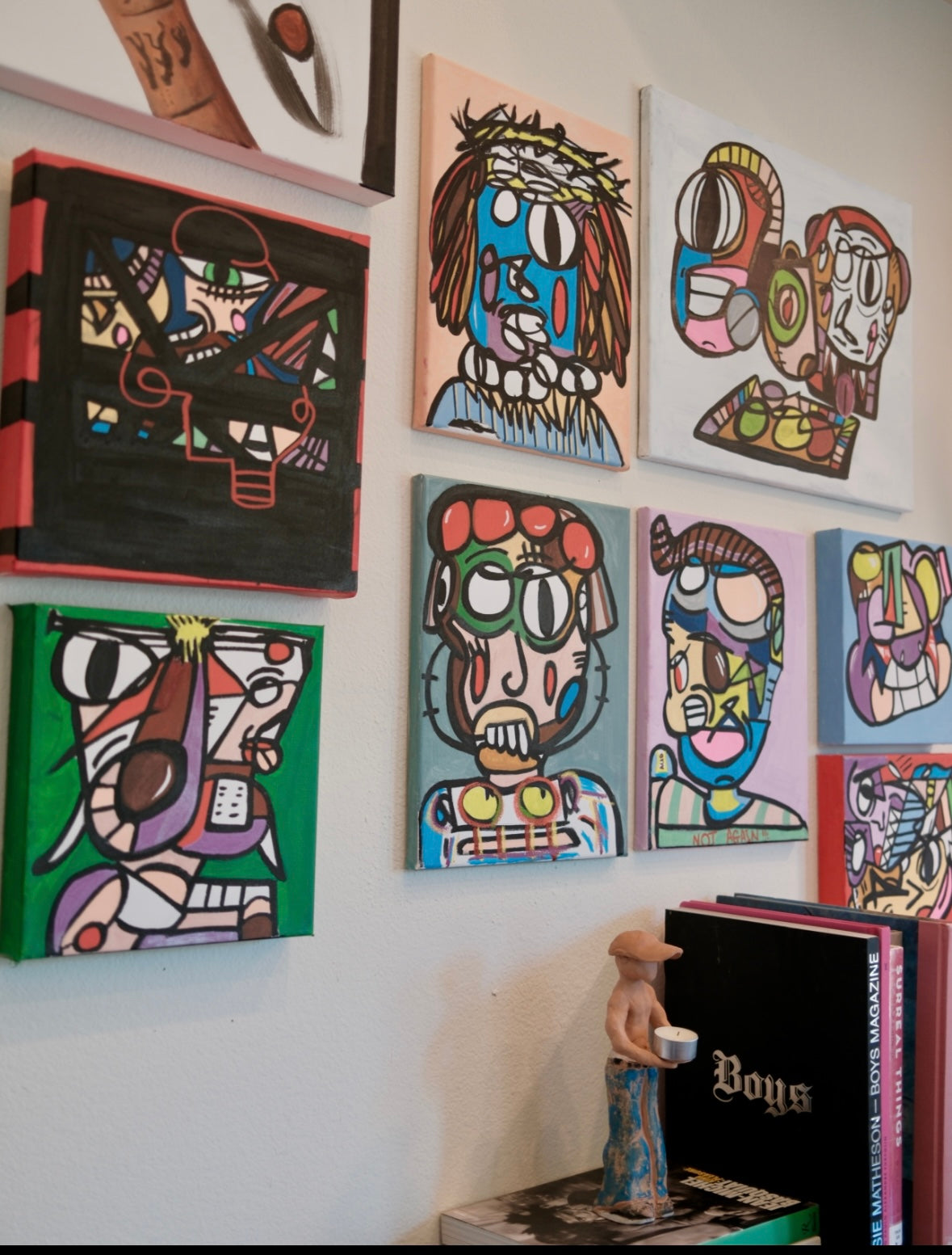 Imaginary Friends Collection 12x12 inches acrylic on canvas