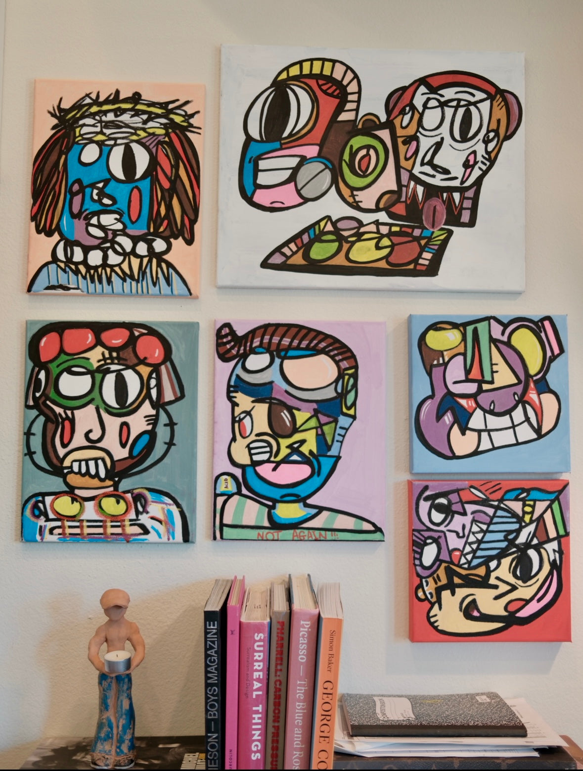 Imaginary Friends Collection 11x14 inches acrylic on canvas