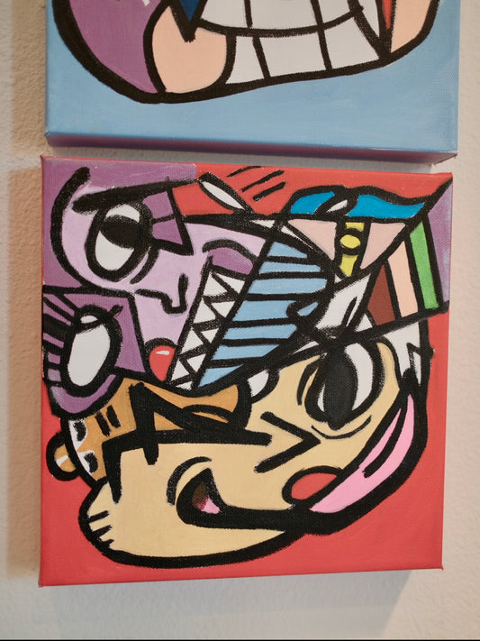 Imaginary Friends Collection 10x10 inches acrylic on canvas