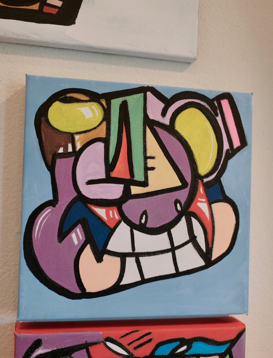 Imaginary Friends Collection 10x10 inches acrylic on canvas